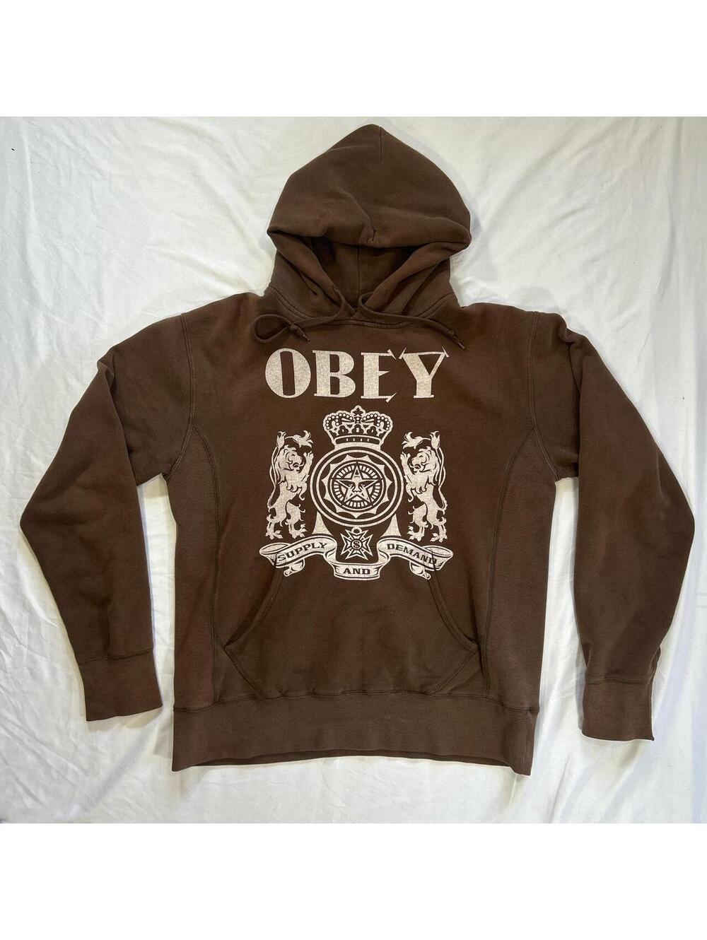 Obey Men's Brown Hoody